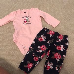 3 Carter’s Sets + 1 jumpsuit